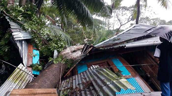 বুলবুলের তান্ডব: লক্ষ্মীপুরে অর্ধশতাধিক কাঁচাঘর বিধ্বস্ত : আহত-১০