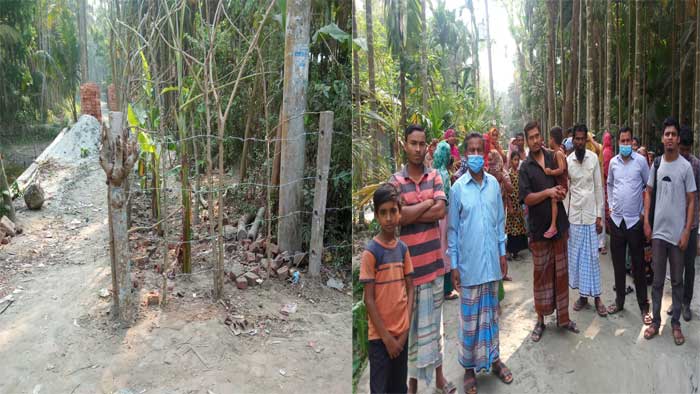 দেড়শ বছরের পুরনো চলাচলের রাস্তা ব্যক্তি মালিকানার দাবি