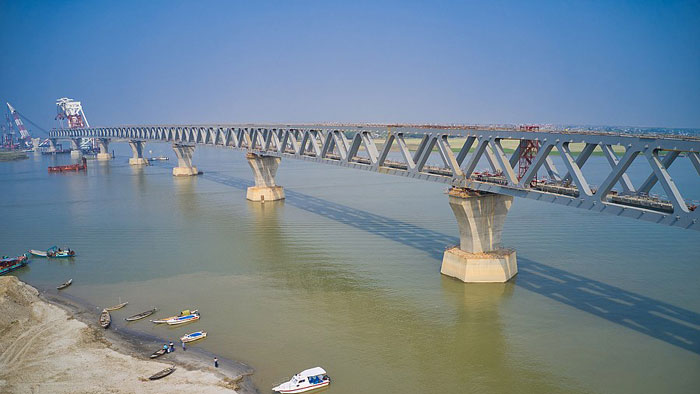 পদ্মাসেতুতে বসলো ২৭তম স্প্যান