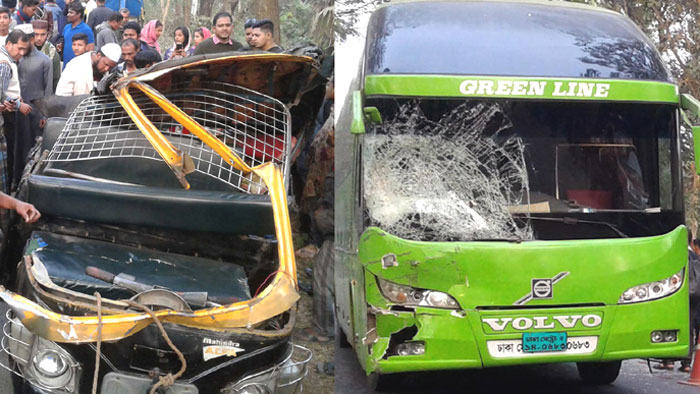রাজবাড়ীতে বাস-মহেন্দ্রর মুখোমুখি সংঘর্ষ, নিহত ৫