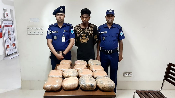 মির্জাপুরে ১৪কেজি গাঁজাসহ ১ মাদক ব্যবসায়ী আটক