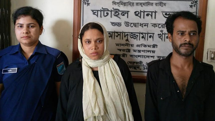 ঘাটাইলে লক্ষাধিক টাকার হেরোইন সহ স্মামী স্ত্রী আটক