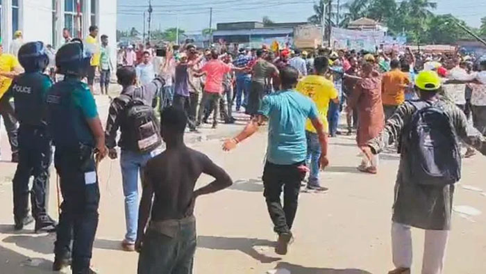 খুলনায় বিএনপির সমাবেশ ঘিরে ধাওয়া-পাল্টা ধাওয়া, ভাঙচুর