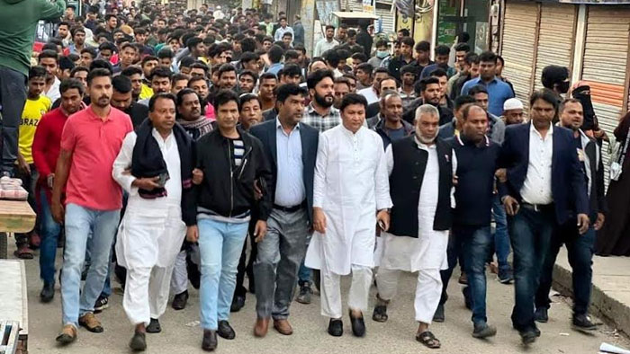 মির্জাপুরে আওয়ামী লীগের বিক্ষোভ মিছিল