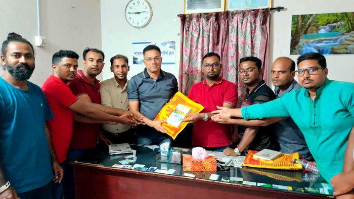 নবাগত ওসির সাথে উপজেলা রিপোর্টার্স ক্লাবের সাংবাদিকদের মতবিনিময়