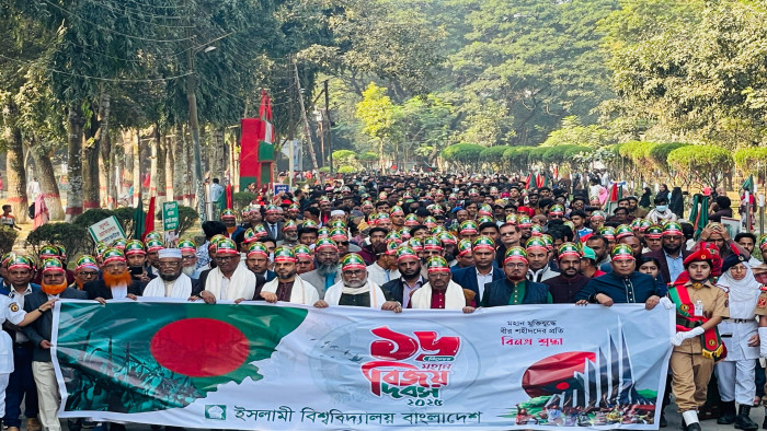 বর্ণাঢ্য আয়োজনে ইবিতে মহান বিজয় দিবস পালিত