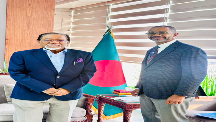 প্রধানমন্ত্রীর জনপ্রশাসন বিষয়ক উপদেষ্টার সাথে ইউএনডিপি বাংলাদেশের আবাসিক প্রতিনিধির বৈঠক