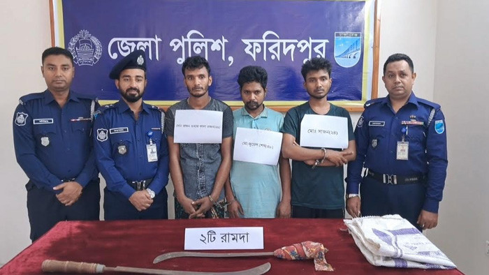 ফরিদপুরে শিক্ষার্থী তুরাগ হত্যার রহস্য উৎঘাটনসহ মামলার ৩ আসামী গ্রেফতার