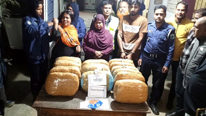 আক্কেলপুরে ৪০ কেজি গাঁজা ও ৩৬৫ পিচ ইয়াবাসহ আটক ৩