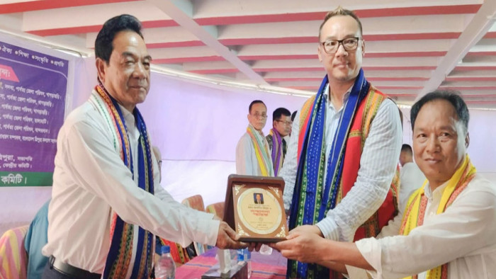 খাগড়াছড়িতে ত্রিপুরা জনপ্রতিনিধি ও কৃতী ব্যক্তিদের সংবর্ধনা