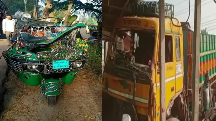 লক্ষ্মীপুর রামগতি সড়কে ট্রাক-সিএনজি সংঘর্ষে নিহত-১; আহত ৬