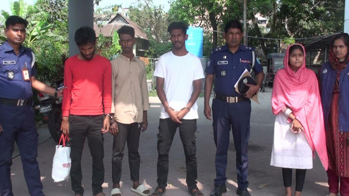 গোপালগঞ্জে প্রেমের ফাঁদে ফেলে সর্বস্ব লুটে নেয়া প্রতারক চক্রের এক নারীসহ চার সদস্য গ্রেপ্তার
