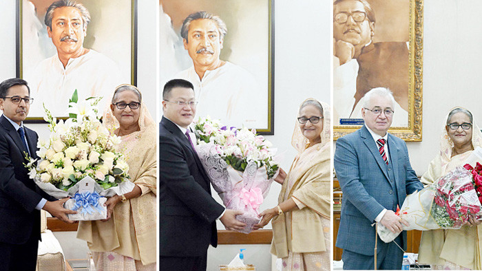 শেখ হাসিনাকে বিভিন্ন দেশের অভিনন্দন