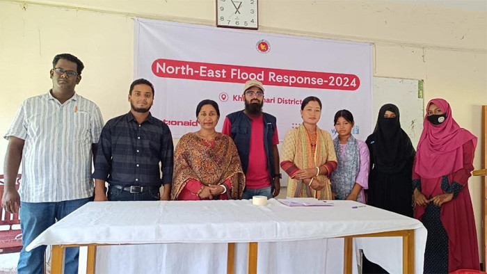 বন্যায় ক্ষতিগ্রস্ত নারী ও কিশোরীদের মাঝে ডিগনিটি কিট বিতরণ