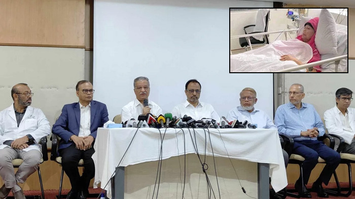 খালেদা জিয়ার শারীরিক অবস্থা আশঙ্কাজনক, দ্রুত বিদেশে পাঠানোর পরামর্শ