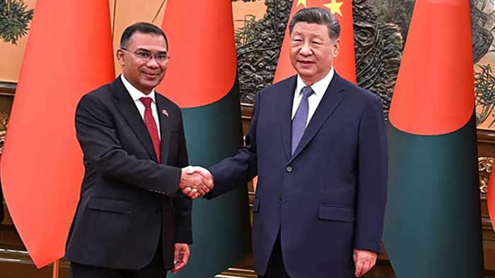 চীনের প্রেসিডেন্টের সঙ্গে প্রধানমন্ত্রী তারেক রহমানের বৈঠক