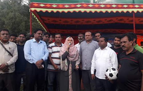 নাইক্ষ্যংছড়িতে বঙ্গবন্ধু জাতীয় গোল্ডকাপ ফুটবল টুর্নামেন্ট শুভ উদ্বোধন