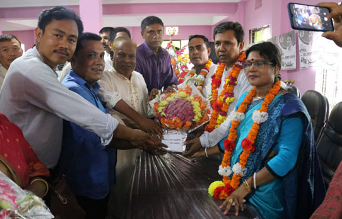 লামা উপজেলায় নির্বাচিত ও ভাইস চেয়ারম্যানদের সংবর্ধনা